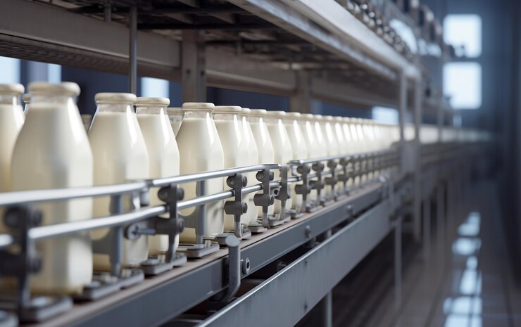 indústria de leite